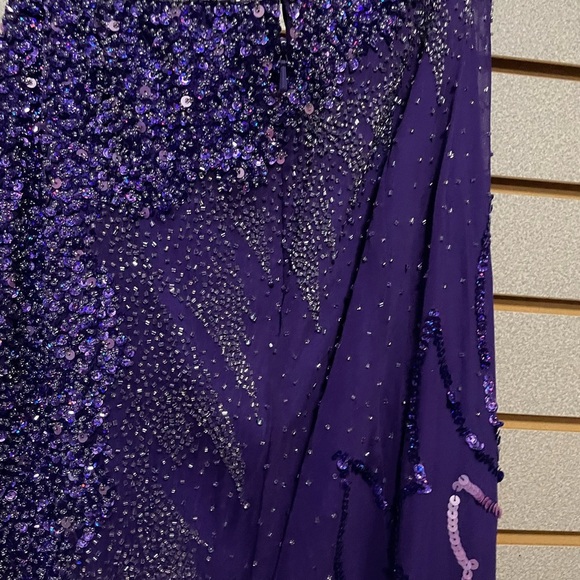 Alyce Designs Beautiful Purple Prom Dress Formal Size 16‎ Adjustable Corset Top - Picture 5 of 7